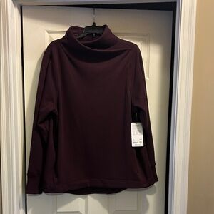 Athleta cozy karma twist neck sweatshirt, nwt XL